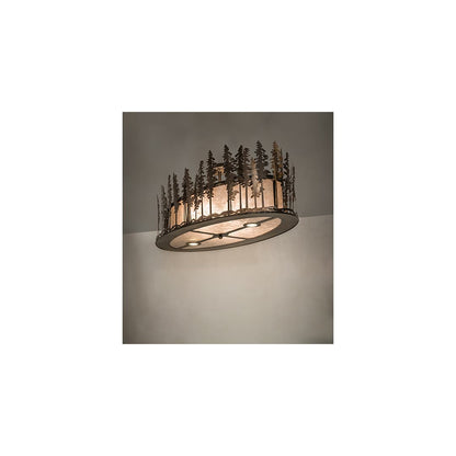 Tall Pines 6 Light 48" Wide Semi-Flush Ceiling Fixture
