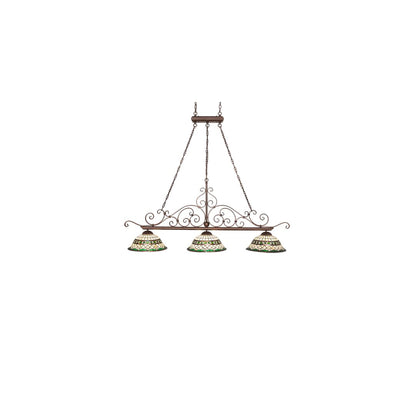 3 Light 67" Wide Linear Pendant