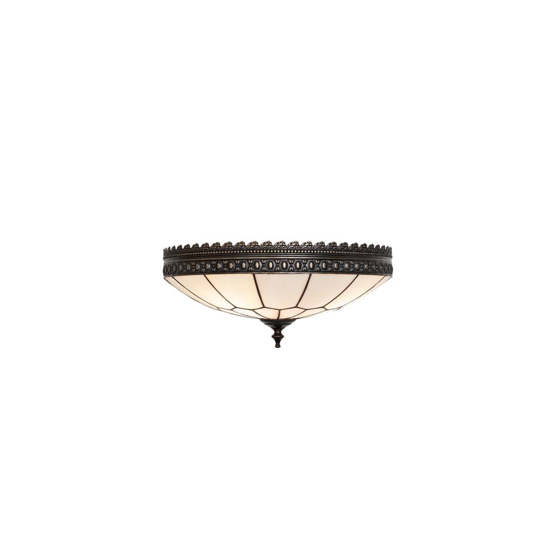 Vincent Honeycomb 3 Light 15" Wide Semi-Flush Bowl Ceiling Fixture - Antique Brass Finish