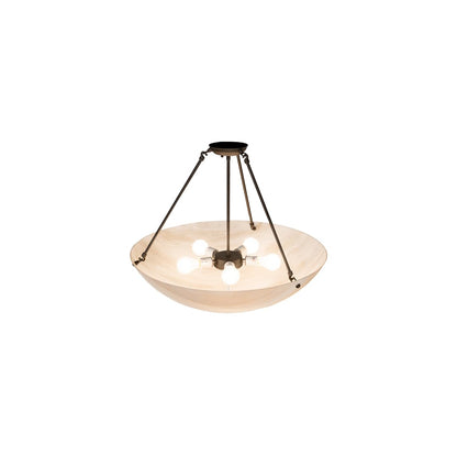 Cypola 5 Light 27" Wide Semi-Flush Bowl Ceiling Fixture