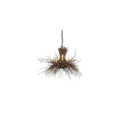 Twigs 8 Light 36" Wide Candle Style Chandelier