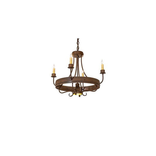 Franciscan 4 Light 25" Wide Taper Candle Style Chandelier