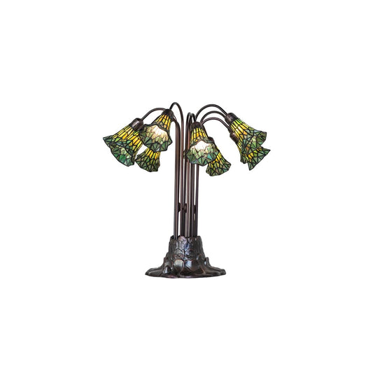 Pond Lily 10 Light 24" Tall Buffet Table Lamp