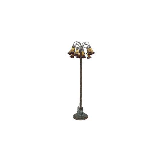 Pond Lily 12 Light 61" Tall Buffet Floor Lamp
