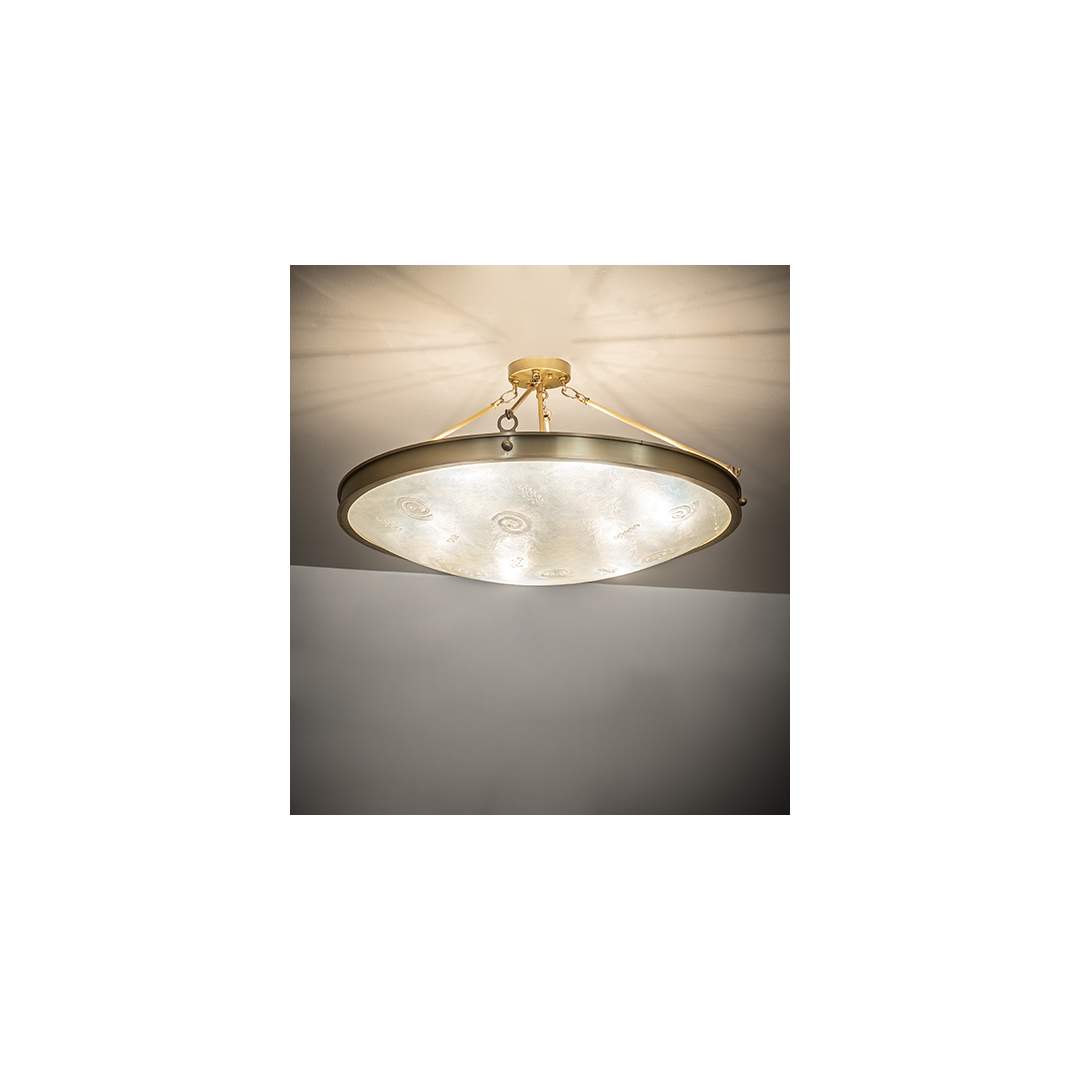 Metro Fusion 6 Light 32" Wide Semi-Flush Bowl Ceiling Fixture
