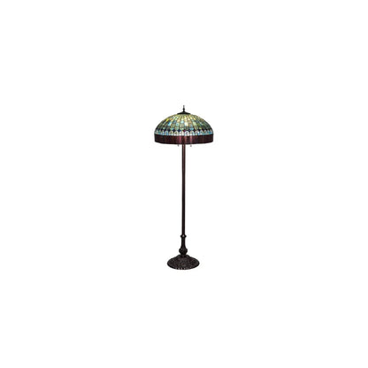 3 Light 62" Tall Tiffany Floor Lamp