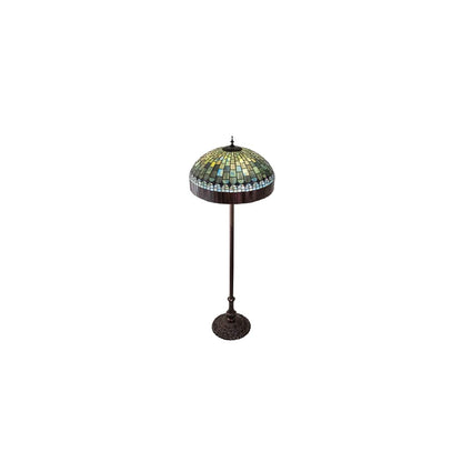 3 Light 62" Tall Tiffany Floor Lamp