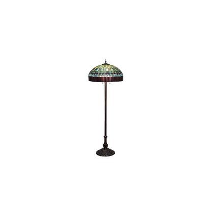 3 Light 62" Tall Tiffany Floor Lamp
