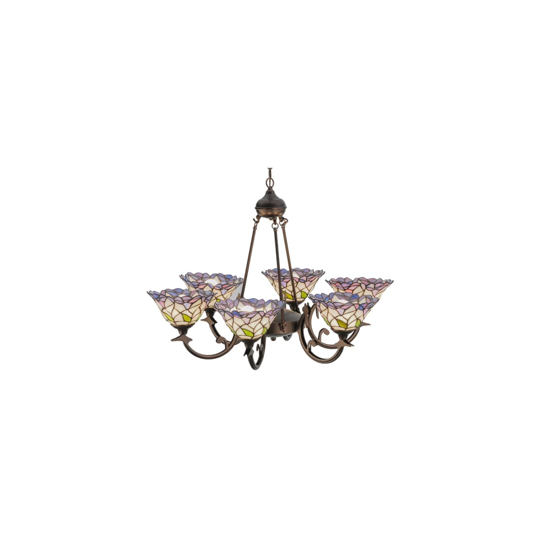 Daffodil Bell 6 Light 33" Wide Chandelier