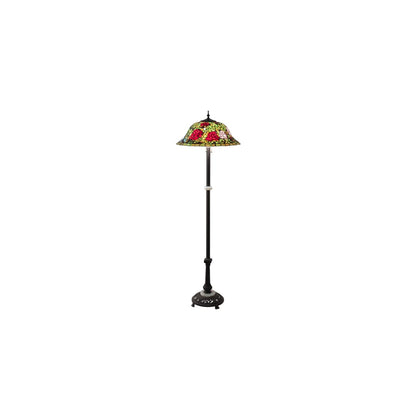 3 Light 62" Tall Tiffany Floor Lamp