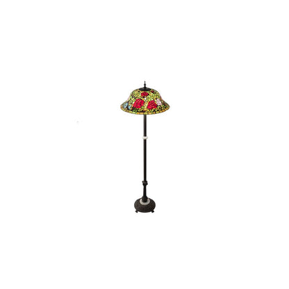 3 Light 62" Tall Tiffany Floor Lamp