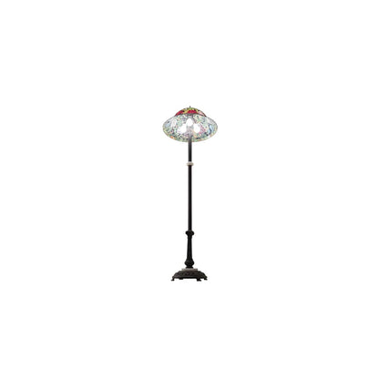 3 Light 62" Tall Tiffany Floor Lamp
