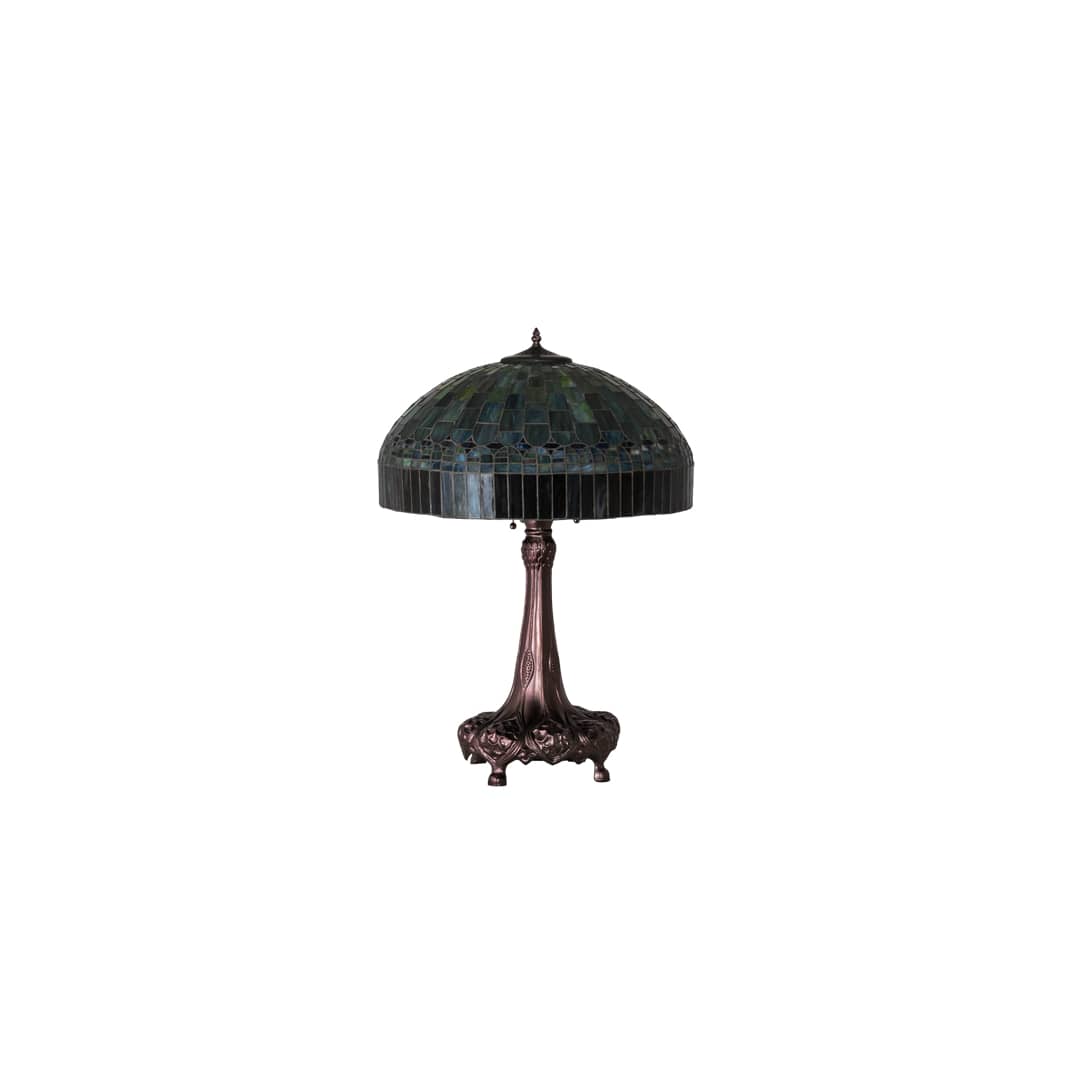 3 Light 31" Tall Tiffany Table Lamp