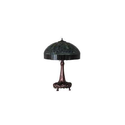 3 Light 31" Tall Tiffany Table Lamp