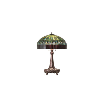 3 Light 31" Tall Tiffany Table Lamp