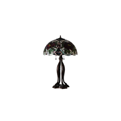 3 Light 30" Tall Tiffany Table Lamp