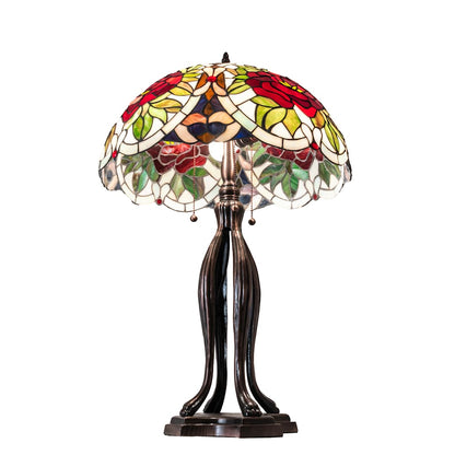 3 Light 30" Tall Tiffany Table Lamp