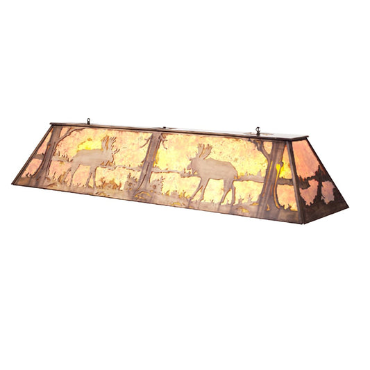 60" L Moose At Lake Island / Billiard Fixture