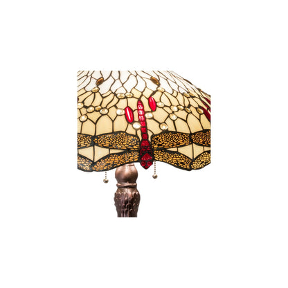 3 Light 31" Tall Tiffany Table Lamp