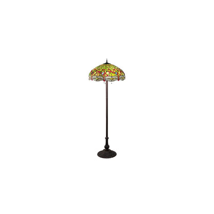3 Light 62" Tall Tiffany Floor Lamp