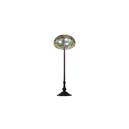 3 Light 62" Tall Tiffany Floor Lamp