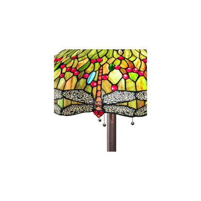 3 Light 62" Tall Tiffany Floor Lamp