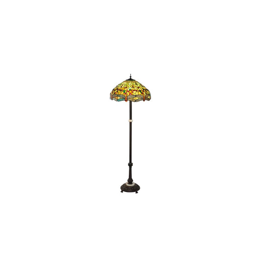 3 Light 62" Tall Tiffany Floor Lamp