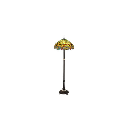 3 Light 62" Tall Tiffany Floor Lamp