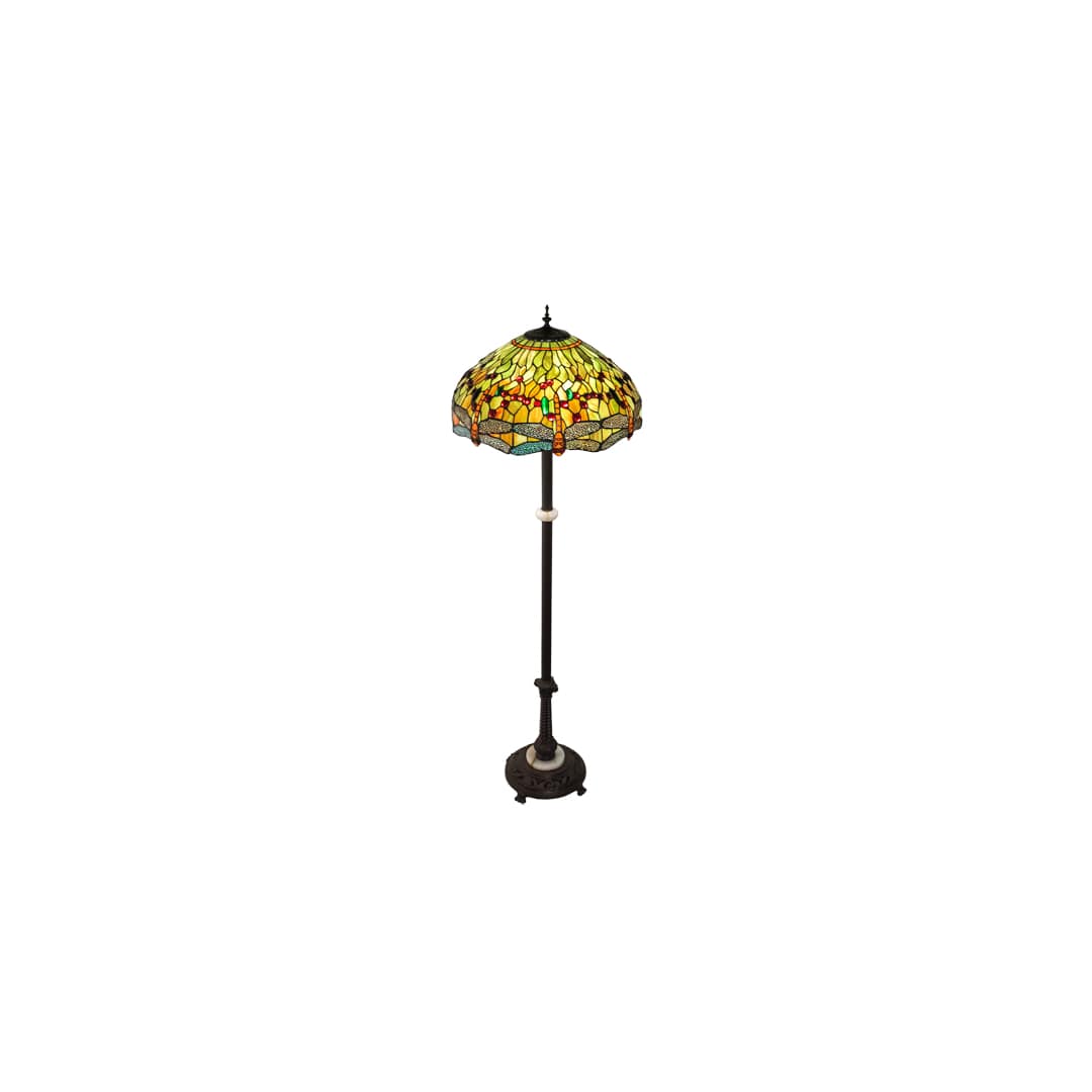 3 Light 62" Tall Tiffany Floor Lamp