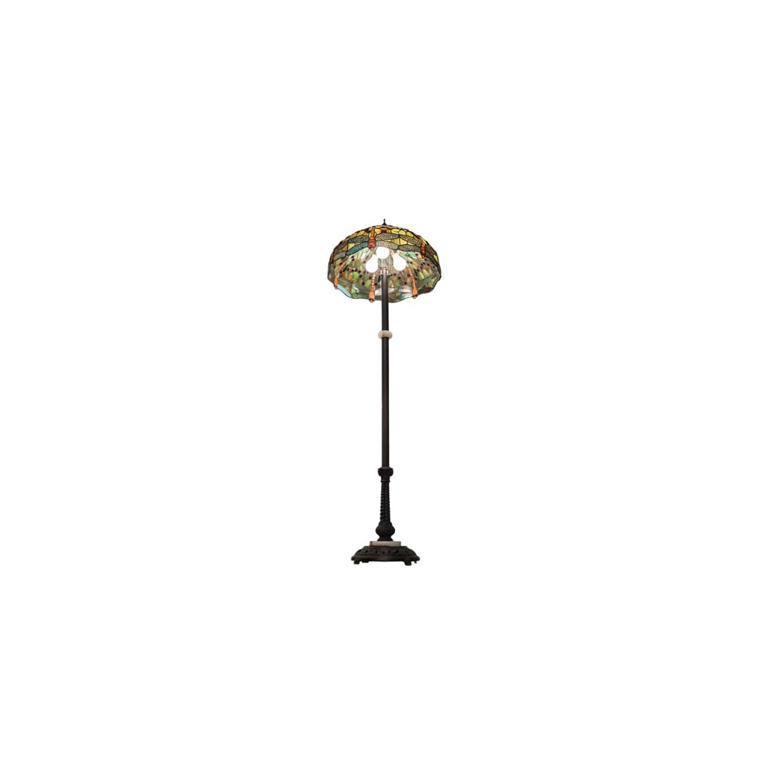 3 Light 62" Tall Tiffany Floor Lamp