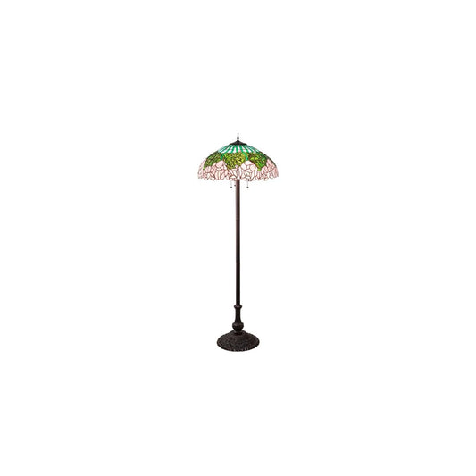 3 Light 62" Tall Tiffany Floor Lamp