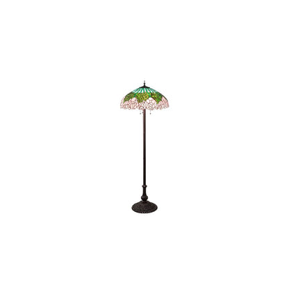 3 Light 62" Tall Tiffany Floor Lamp