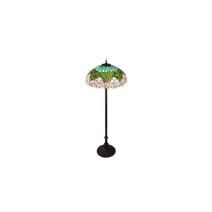 3 Light 62" Tall Tiffany Floor Lamp