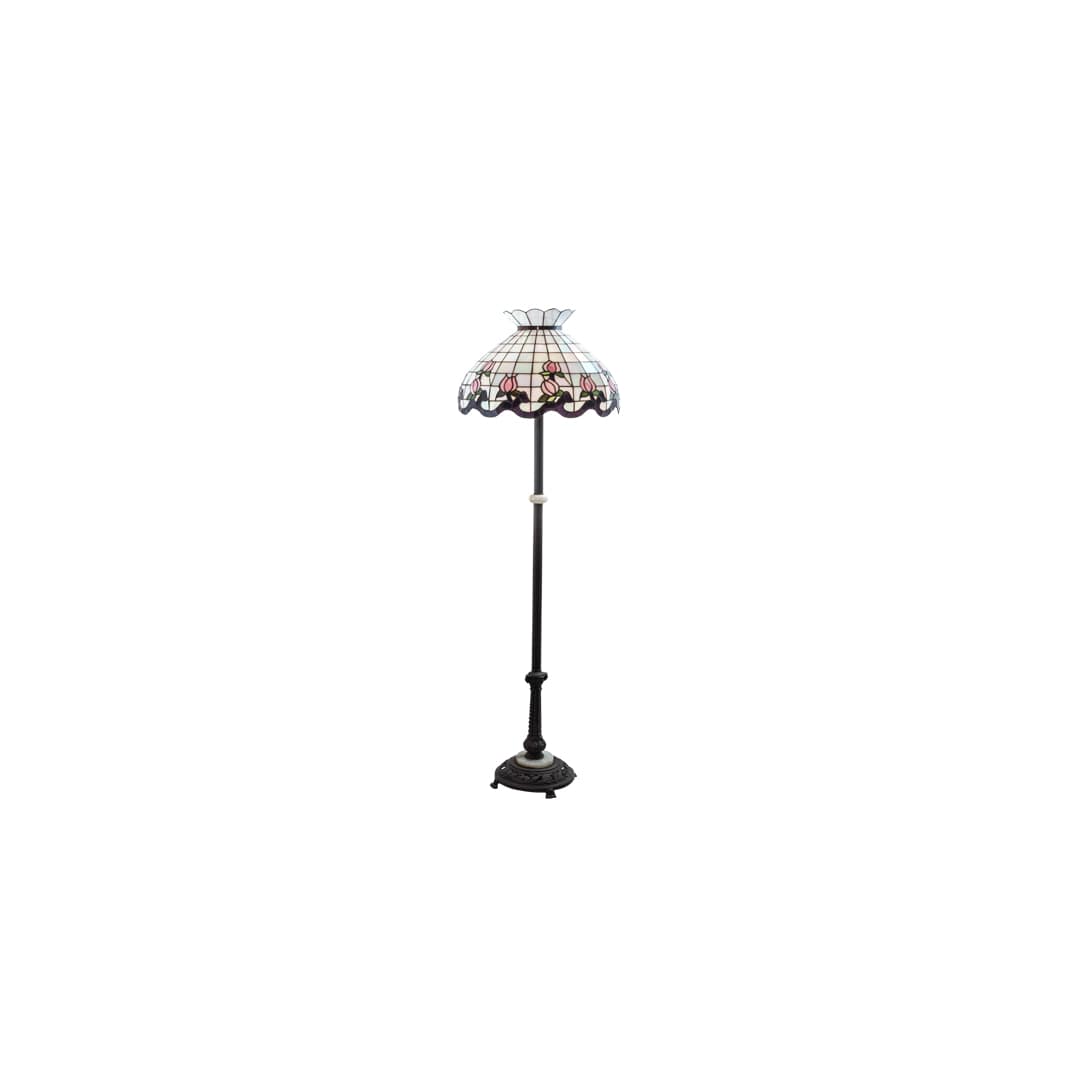 3 Light 62" Tall Tiffany Floor Lamp