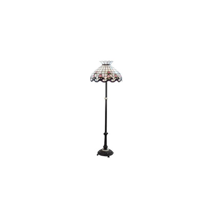 3 Light 62" Tall Tiffany Floor Lamp