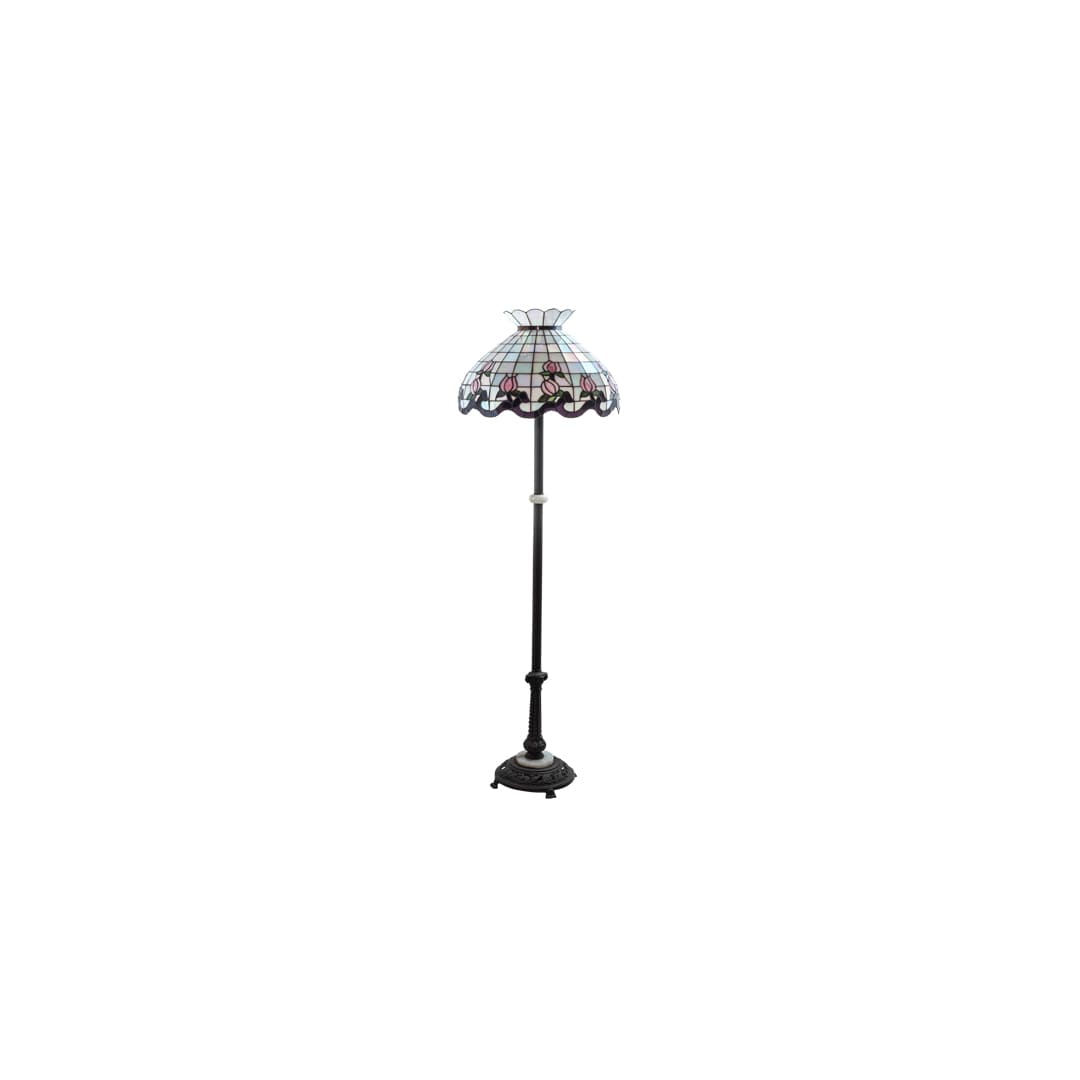 3 Light 62" Tall Tiffany Floor Lamp