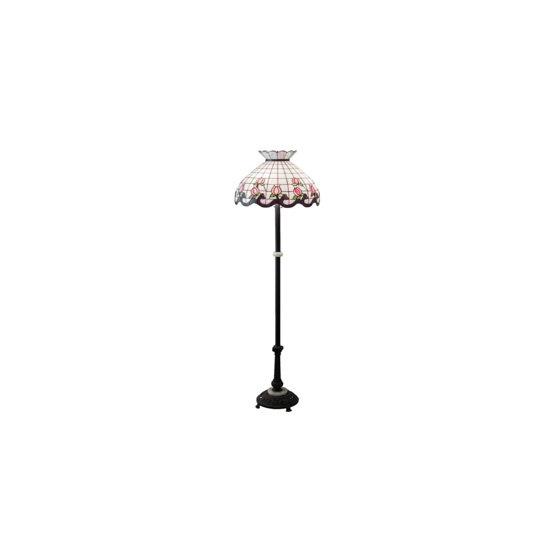 3 Light 62" Tall Tiffany Floor Lamp