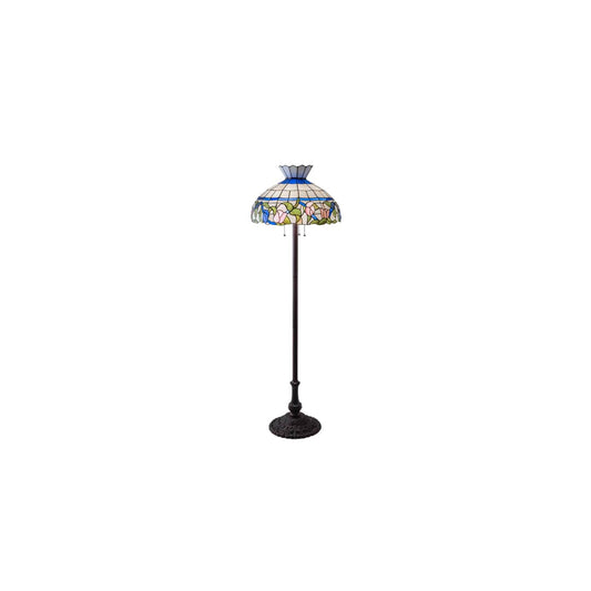 3 Light 62" Tall Tiffany Floor Lamp