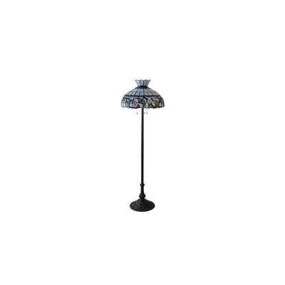 3 Light 62" Tall Tiffany Floor Lamp
