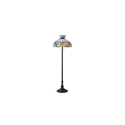 3 Light 62" Tall Tiffany Floor Lamp