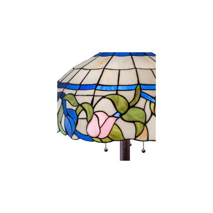 3 Light 62" Tall Tiffany Floor Lamp