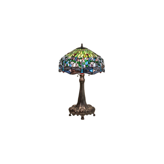 3 Light 31" Tall Tiffany Table Lamp