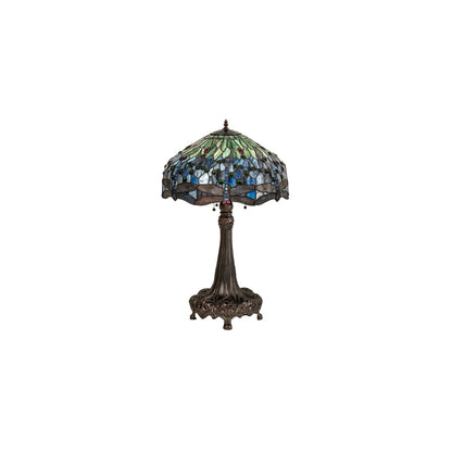 3 Light 31" Tall Tiffany Table Lamp