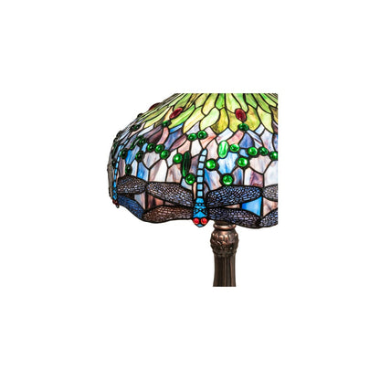 3 Light 31" Tall Tiffany Table Lamp