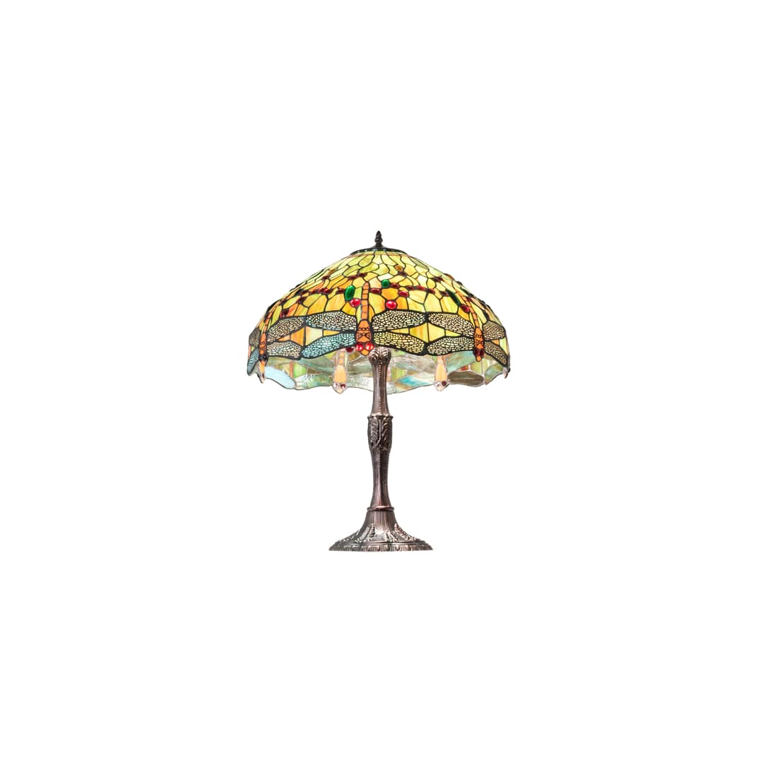 3 Light 26" Tall Tiffany Table Lamp