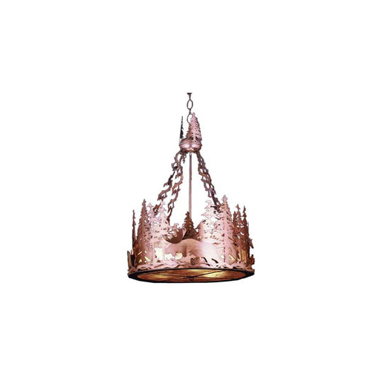 Moose at Dusk 12 Light 72" Wide Pendant