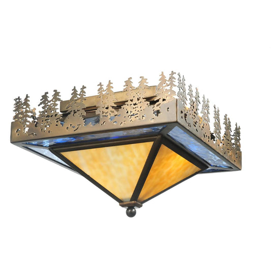 22.5" W Pine Lake Flush Mount Ceiling Fixture