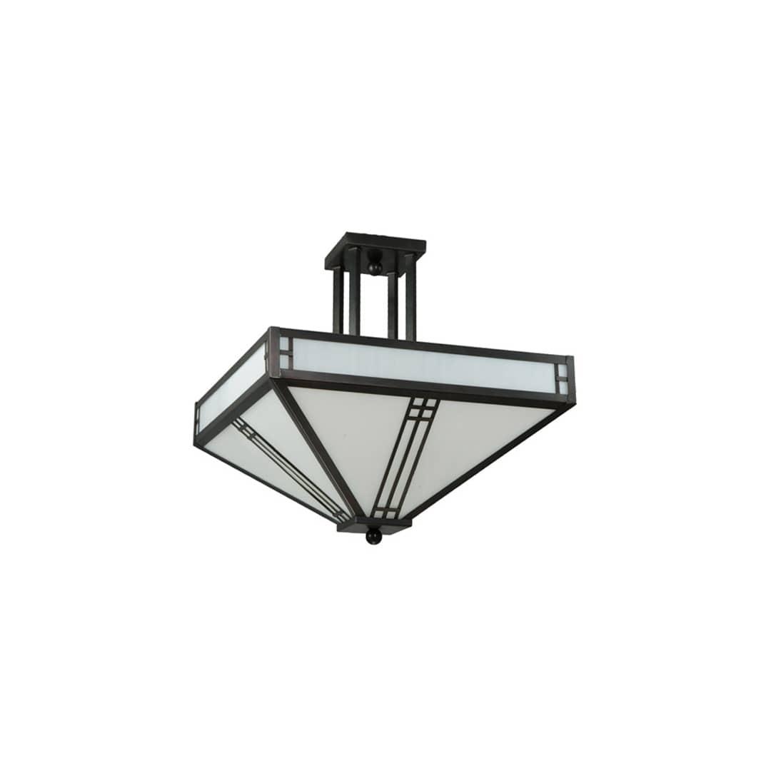 Prairie Loft 4 Light 25" Wide Semi-Flush Ceiling Fixture