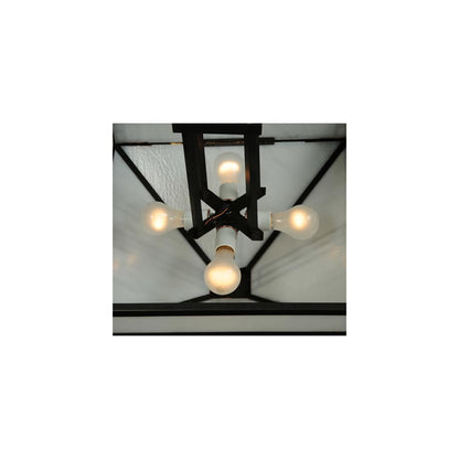 Prairie Loft 4 Light 25" Wide Semi-Flush Ceiling Fixture
