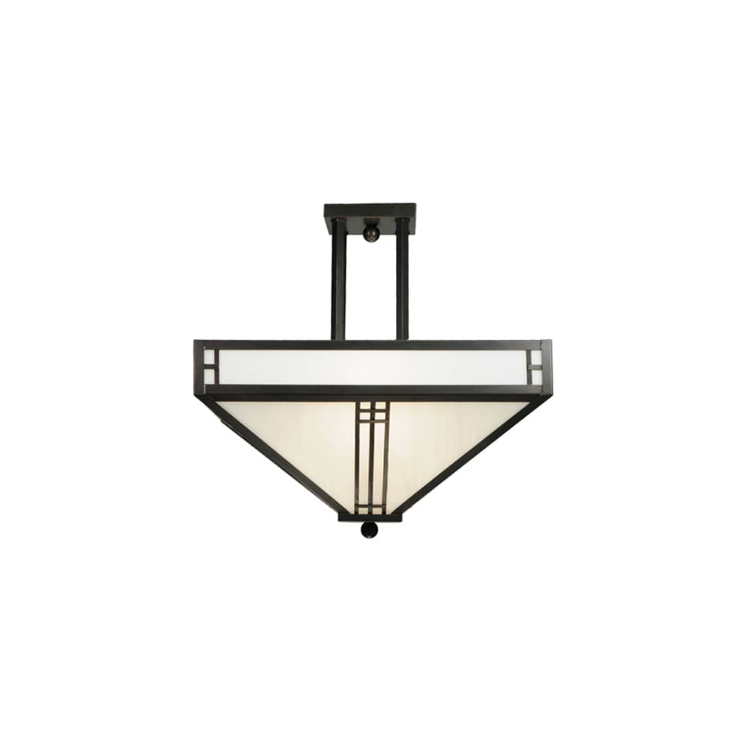 Prairie Loft 4 Light 25" Wide Semi-Flush Ceiling Fixture